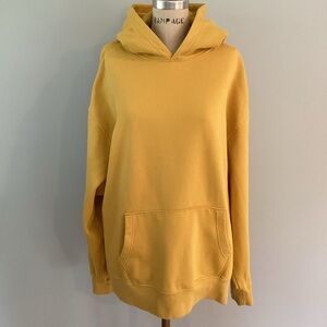 Old Navy Mustard Hoodie with Front Pocket Size XXLarge